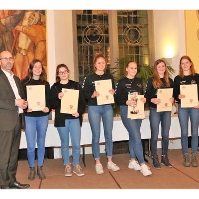 Mannschaft des Jahres 2018 - JSG M&uuml;nden weibliche Handball C-Jugend