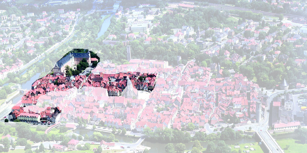 Luftbild Sanierungsgebiet Altstadt IV