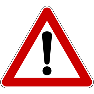 Vehrkehrszeichen Gefahrenstelle (Zeichen 101 StVO)