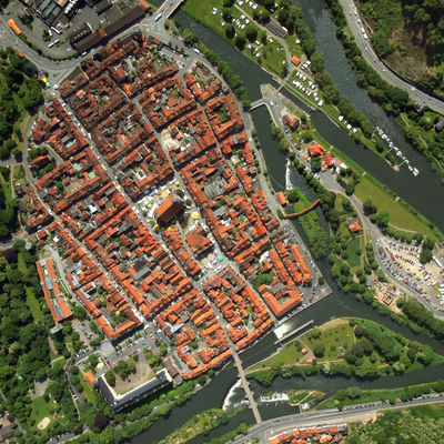 Luftbild Altstadt Hann. Münden