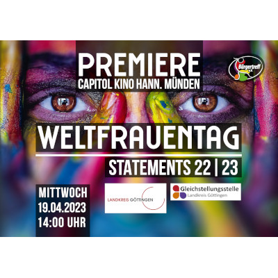 »Weltfrauentag: Statements 22/23« - Der neue Film des Bürgertreffs Hann. Münden feiert Premiere