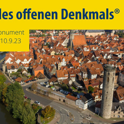 Der Tag des offenen Denkmals 2023 wird in Hann. Münden offiziell am 10. September, 11.15 Uhr, im Hagelturm eröffnet.