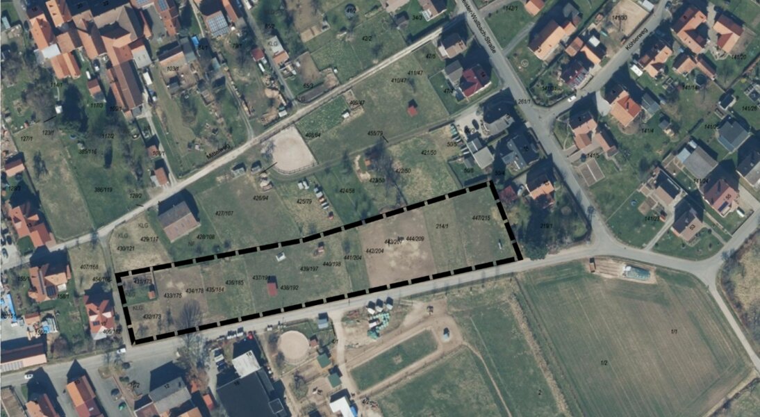 Lageplan des Geltungsbereichs "Unterer Sandweg" im OT Hemeln