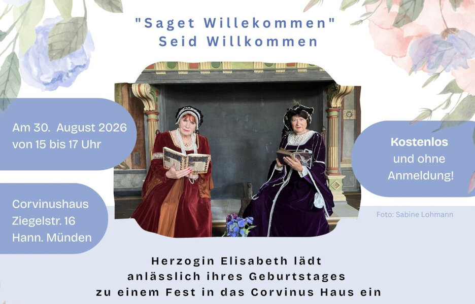Veranstaltet wird der Nachmittag von der Gleichstellungsbeauftragten der Stadt Hann. M�nden, den Damen der Stadtf�hrergilde und der Stadtkirchengemeinde M�nden.