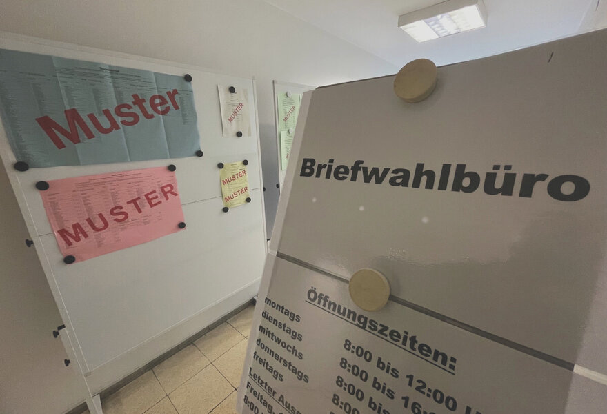 Wer seine Briefwahlunterlagen pers�nlich beantragen und direkt mitnehmen oder vor Ort w�hlen m�chte, kann dies noch w�hrend der gesamten kommenden Woche, 07. bis 11. September 2026, im Briefwahlb�ro erledigen.