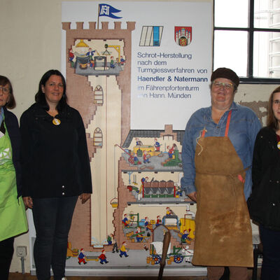 (V.li.) Gudrun Riese, Nicole Prediger, Tanja Traub und Karolin Neumeyer.