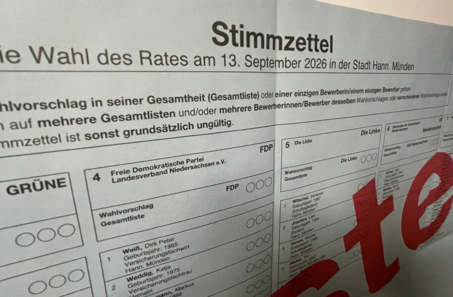Festellung Kommunalwahlergebnisse