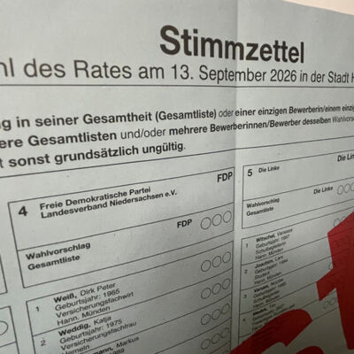 Festellung Kommunalwahlergebnisse