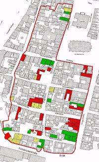 Lageplan der Baulichen Maßnahmen im Sanierungsgebiet Altstadt III