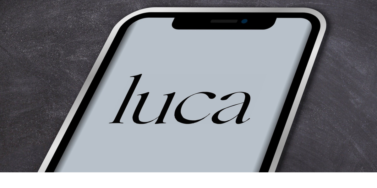 Startende luca-App auf einem Smartphone