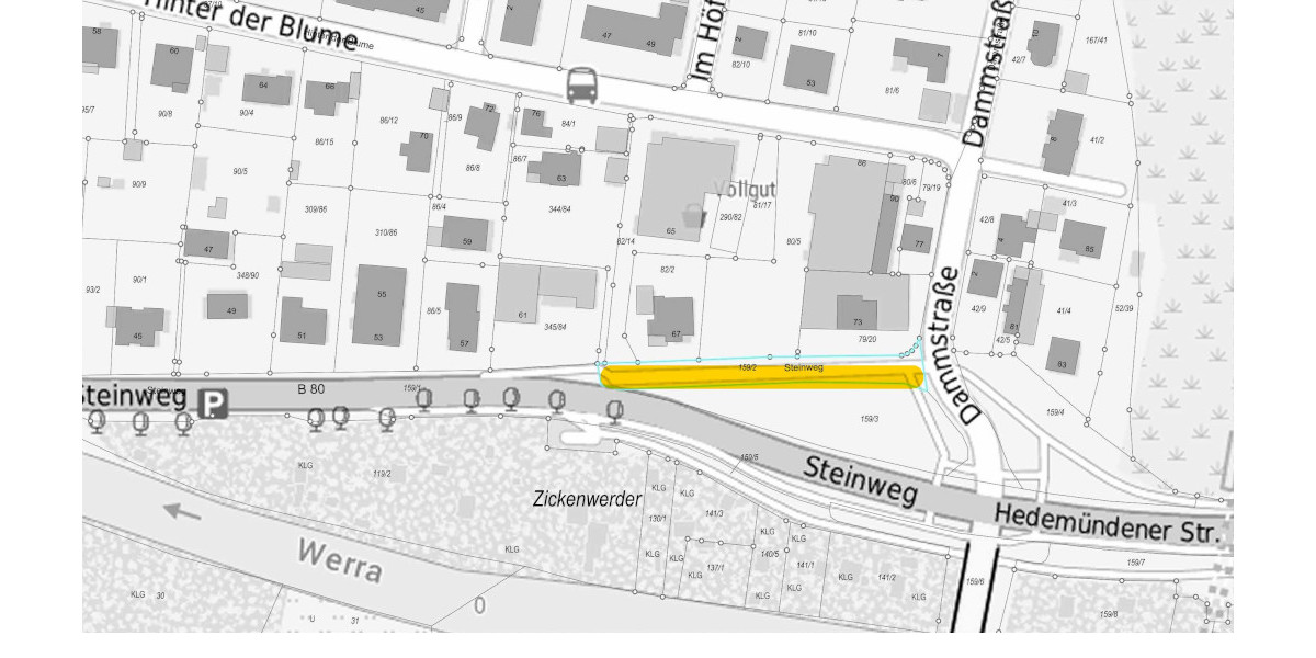 Amtliche Bekanntmachung - Einziehung eines Teilst&uuml;cks der Stra&szlig;e &raquo;Steinweg&laquo;