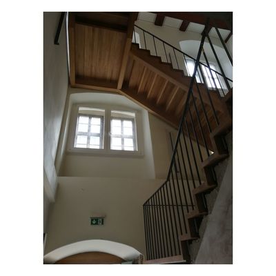 Sanierung Rathaus Hann. M&uuml;nden - 1. Bauabschnitt - Arbeiten im Bereich Treppenhaus und Fahrstuhl - Bild-A00114