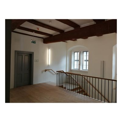 Sanierung Rathaus Hann. M&uuml;nden - 1. Bauabschnitt - Arbeiten im Bereich Treppenhaus und Fahrstuhl - Bild-A00119