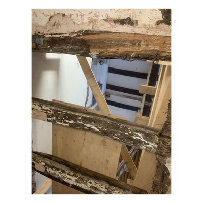 Sanierung Rathaus Hann. M&uuml;nden - 1. Bauabschnitt - Arbeiten im Bereich Treppenhaus und Fahrstuhl - Bild-A00009