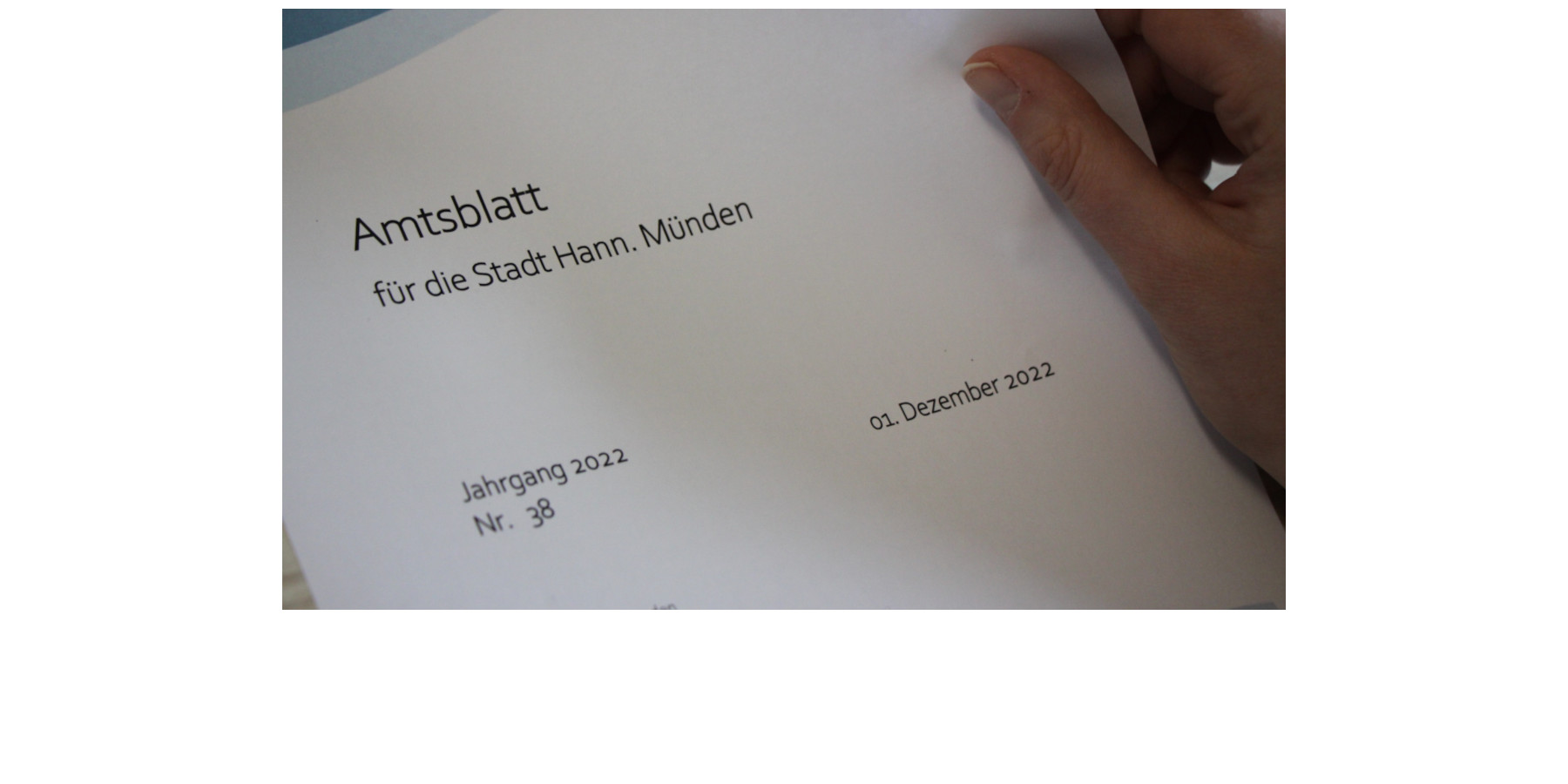 Amtsblatt f&uuml;r die Stadt�Hann.&nbspM&uuml;n‍den