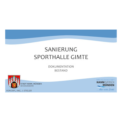 Sporthalle Gimte - Bestand - Titelblatt